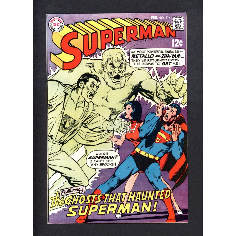 Superman (1939 1st Series DC) #214 Raw NM- (102721)